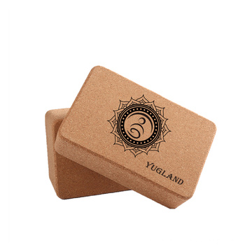 Yugland 2021 Wholesale Gym Light Weight Cork Yoga Block Eco Friendly Cork Yoga Brick